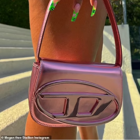Diesel Handbags - Pink metallic Diesel 1dr bag